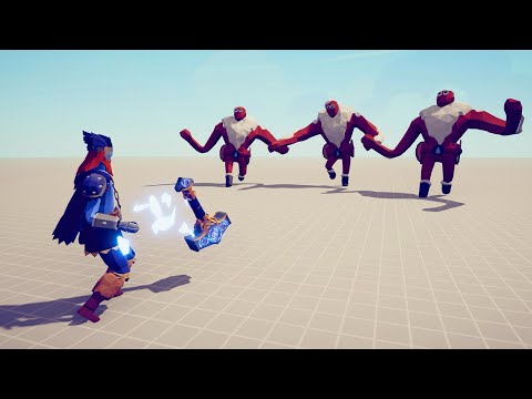 THOR vs 3x EVERY GIANT | Totally Accurate Battle Simulator - TABS