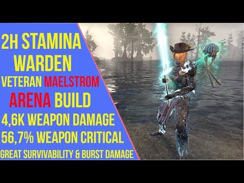 ESO - 2H Stamina Warden VMA Build | Stamina Warden Veteran Maelstrom Arena Build