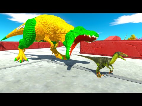 RACE SURVIVAL HUNTED by AQUA MAN T-REX - Animal Revolt Battle Simulator ARBS