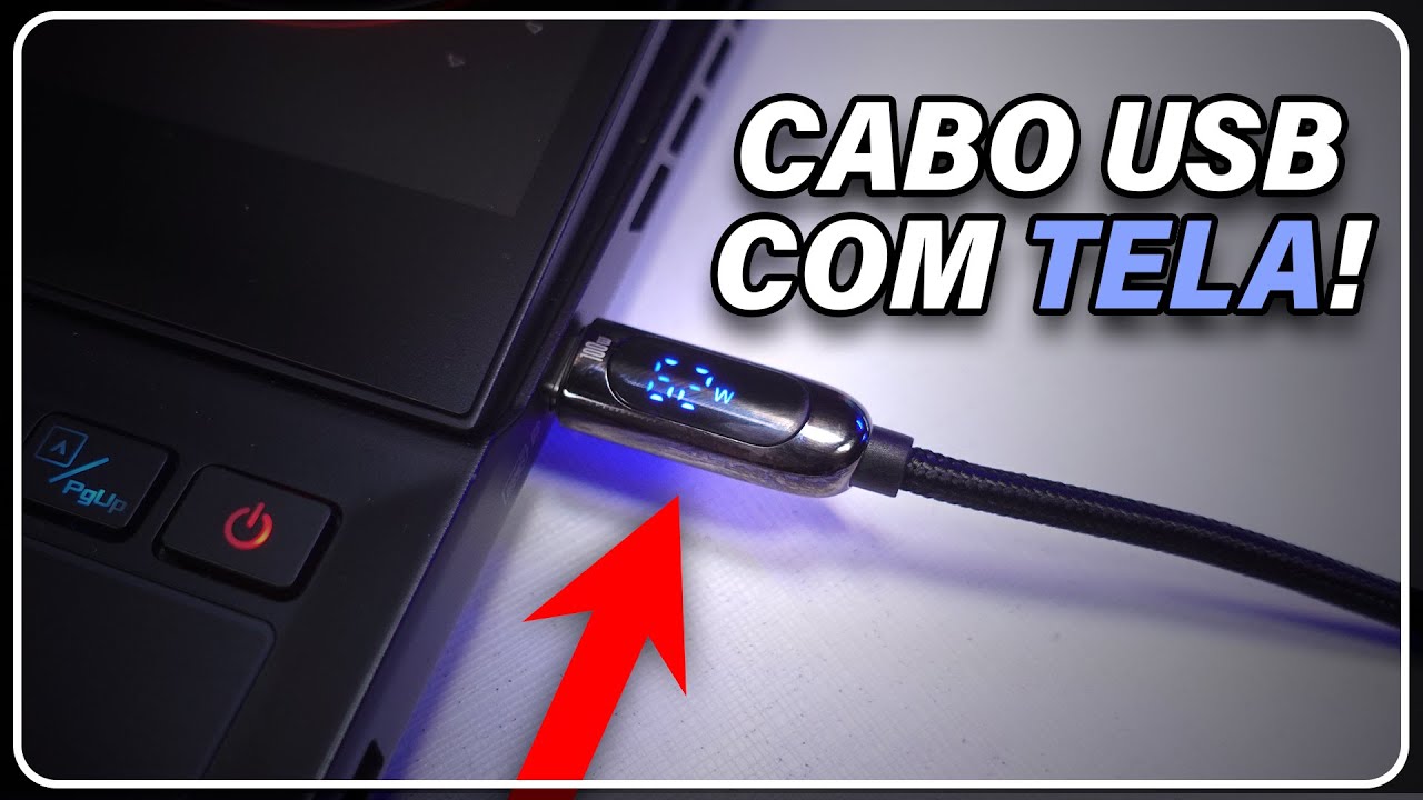 O cabo USB com tela que mede potência!