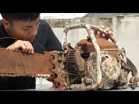 STIHL Engineers Bribed Me a million Dollars To Restore The Contra 06 Saw To Better Than New