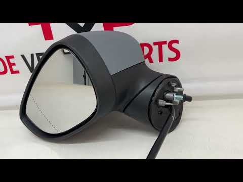 Fits Ford Fiesta 2013-2017 Door Wing Mirror Heated Electric Primed Left Manual Fold video
