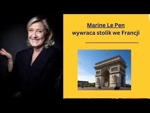 Marie Le Pan wywraca stolik we Francji