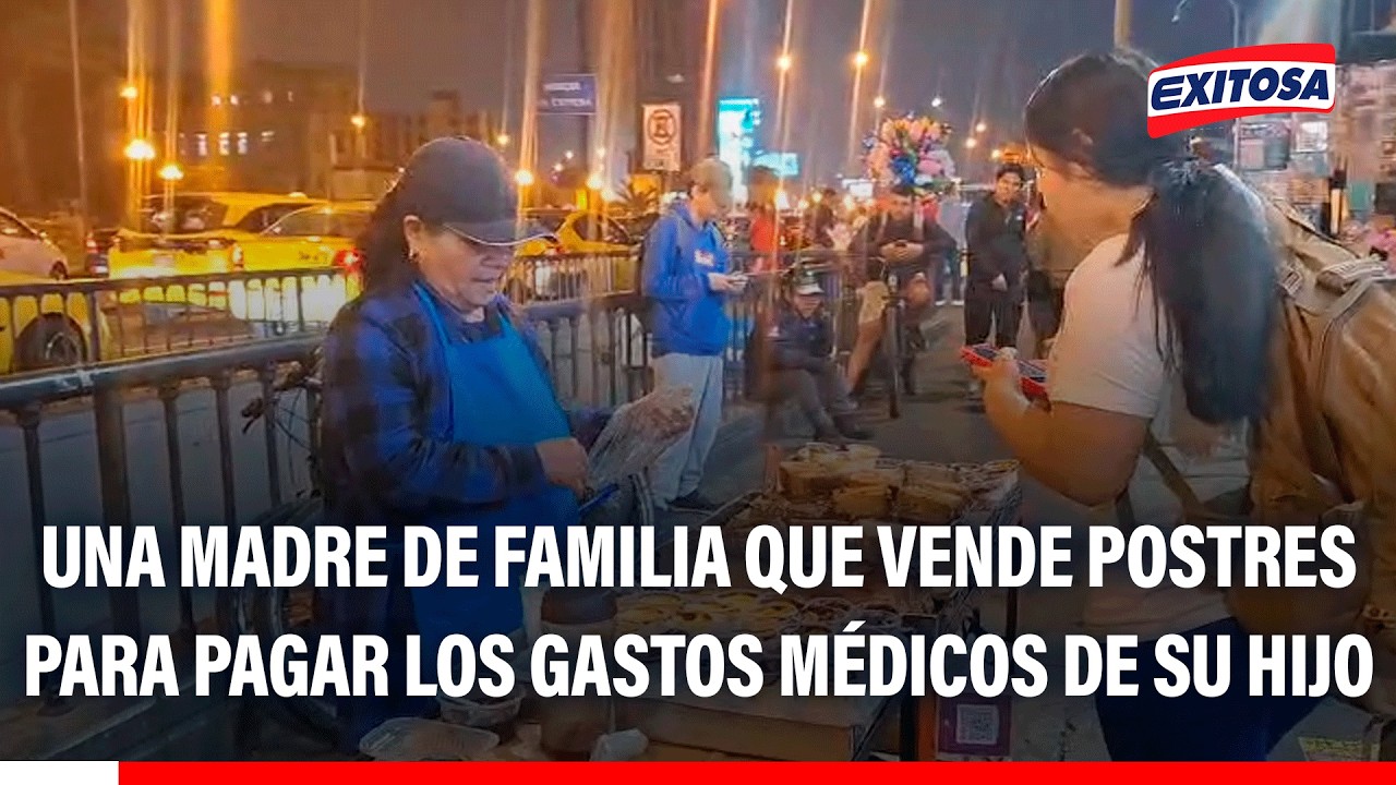🔴🔵 Una madre de familia que vende postres para pagar los gastos médicos de su hijo y su esposo