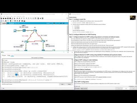 2.2.13 Packet Tracer - Point-to-Point Single-Area OSPFv2 Configuration