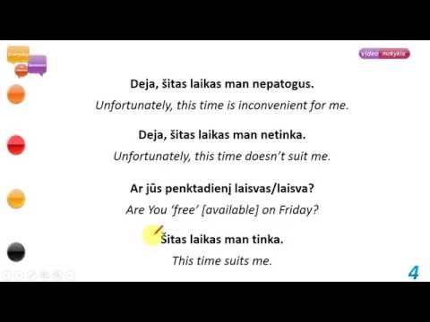 Lithuanian Basics Lesson 11. Phone conversations - Everyday Sentences in Lithuanian