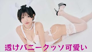 南あみ、スケスケの超ハイレグバニーコスプレで美バスト＆鼠径部剝き出しショット公開
