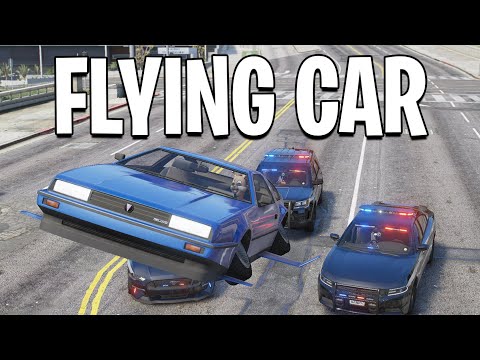 Trolling The Cops with Flying Car in GTA 5 RP