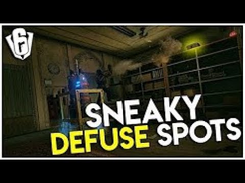 6 HIDDEN DEFUSER SPOTS | Rainbow six siege Tips and Tricks