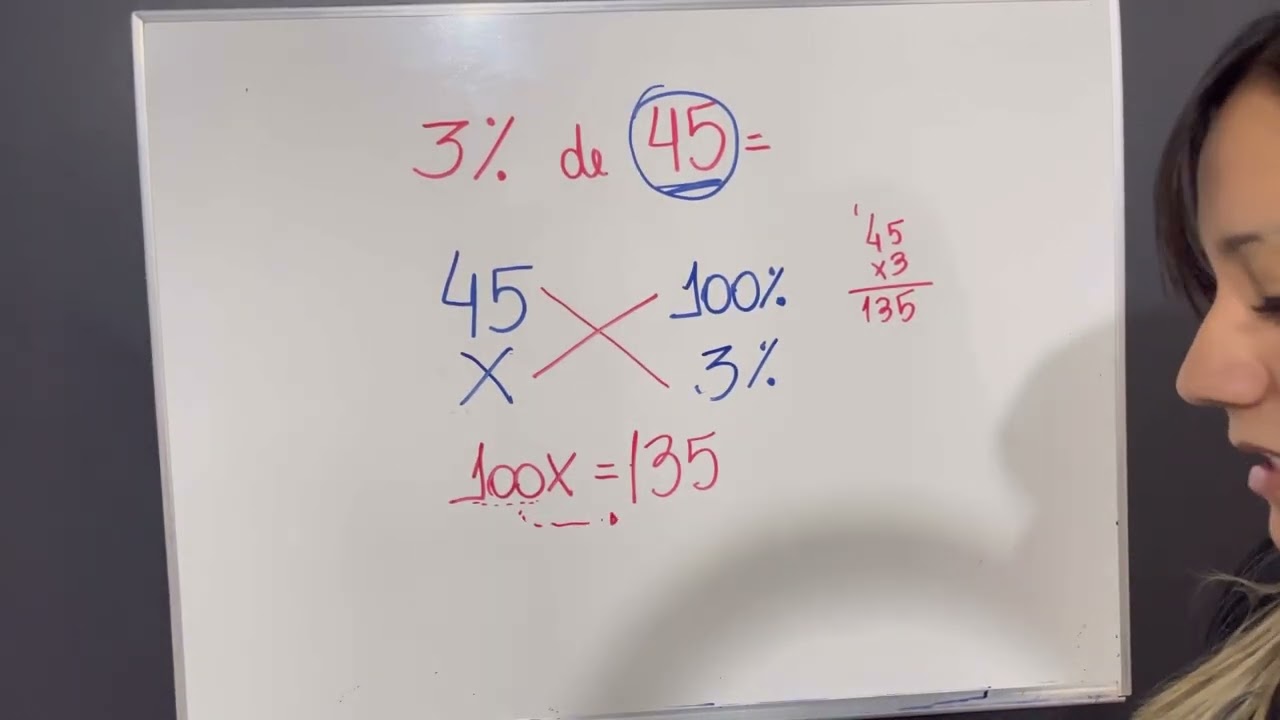 Porcentagem com regra de 3