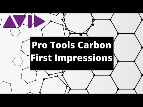 Avid Pro Tools Carbon First Impressions