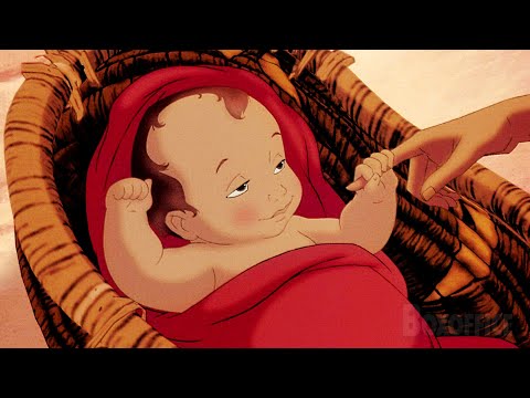 El viaje del bebé Moisés por el Nilo | El príncipe de Egipto | Clip en Español