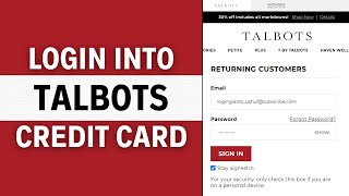 How to Login Talbots Credit Card Account (2024) - Full Guide