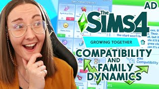 How do family dynamics and compatibility actually change The Sims 4?