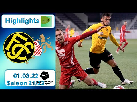 Highlights: FC Schaffhausen vs FC Stade - Lausanne - Ouchy (01.03.22)