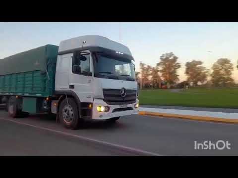 CAMIONES EN RUTA PROV. 1 , SAN FRANCISCO , CORDOBA , ARGENTINA , VIDEO 222