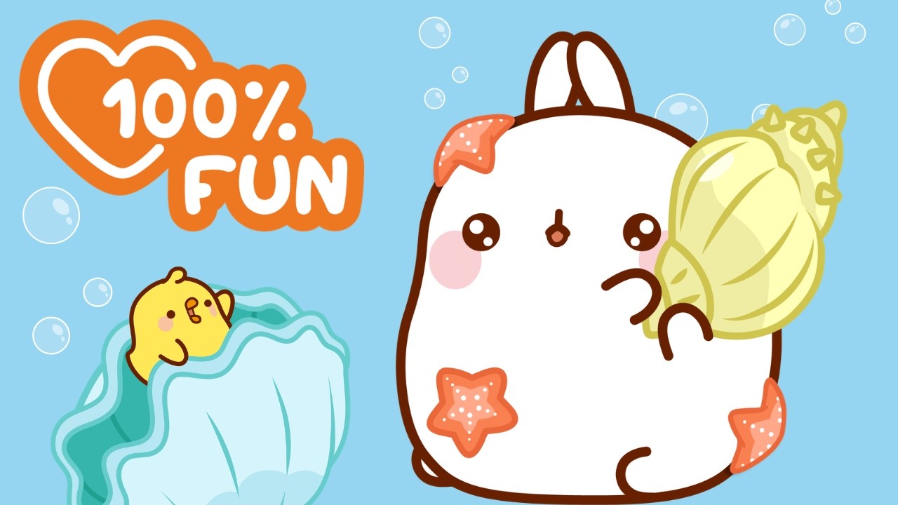 Searching for Hidden Ocean Treasure 🐠✨ Molang & Piu Piu Compilation