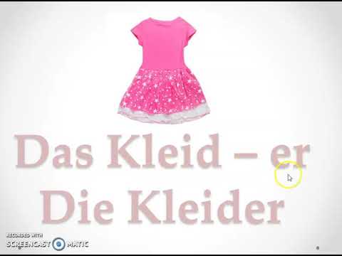 Grade 5 : Die Wörter mit Artikel der, das, die und die Plural