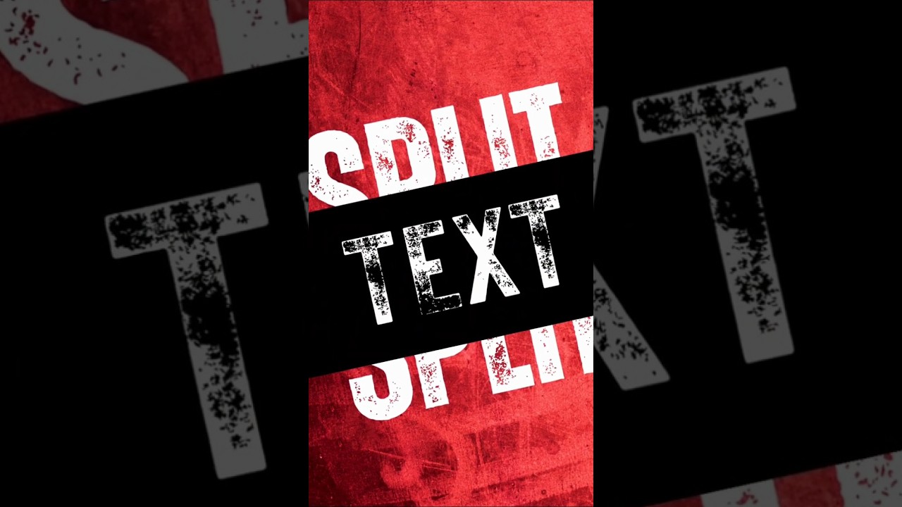 Split Typography Animation in Canva  Easy Text Animation Tutorial #shorts