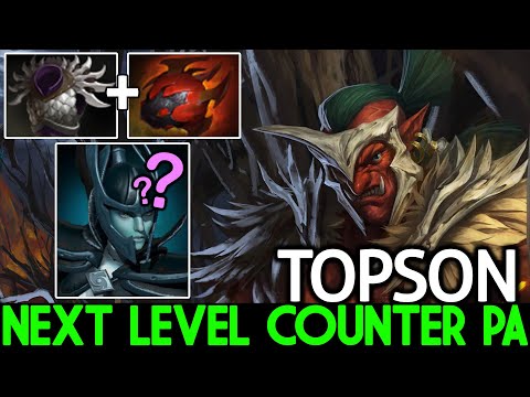 TOPSON [Troll warlord] Next Level Counter PA with Genius Build Dota 2