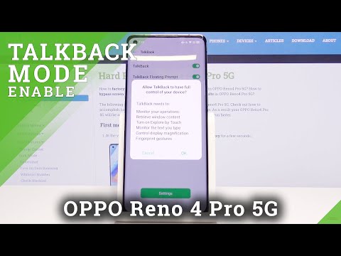 How to Use TalkBack in OPPO Reno4 Pro 5G – Activate TalkBack