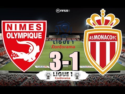 Nimes Olympique vs AS Monaco (3-1)  Ligue 1 2019/20