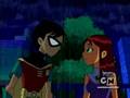 Starfire and Robin - The Real Kiss 