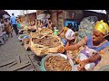 AFRICAN FOOD MARKET SHOPPING IN GHANA ACCRA