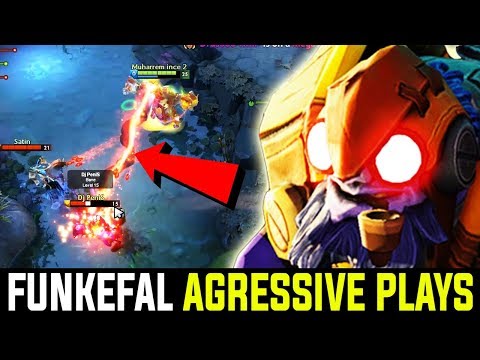 Funkefal Tinker - With Most Aggressive And Amazing Plays | 7.21d Dota 2