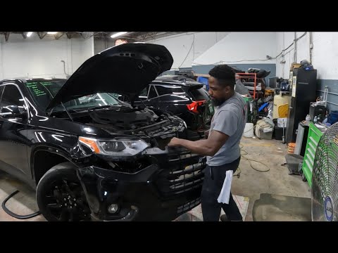 2020 CHEVY TRAVERSE how to take the front bumper off