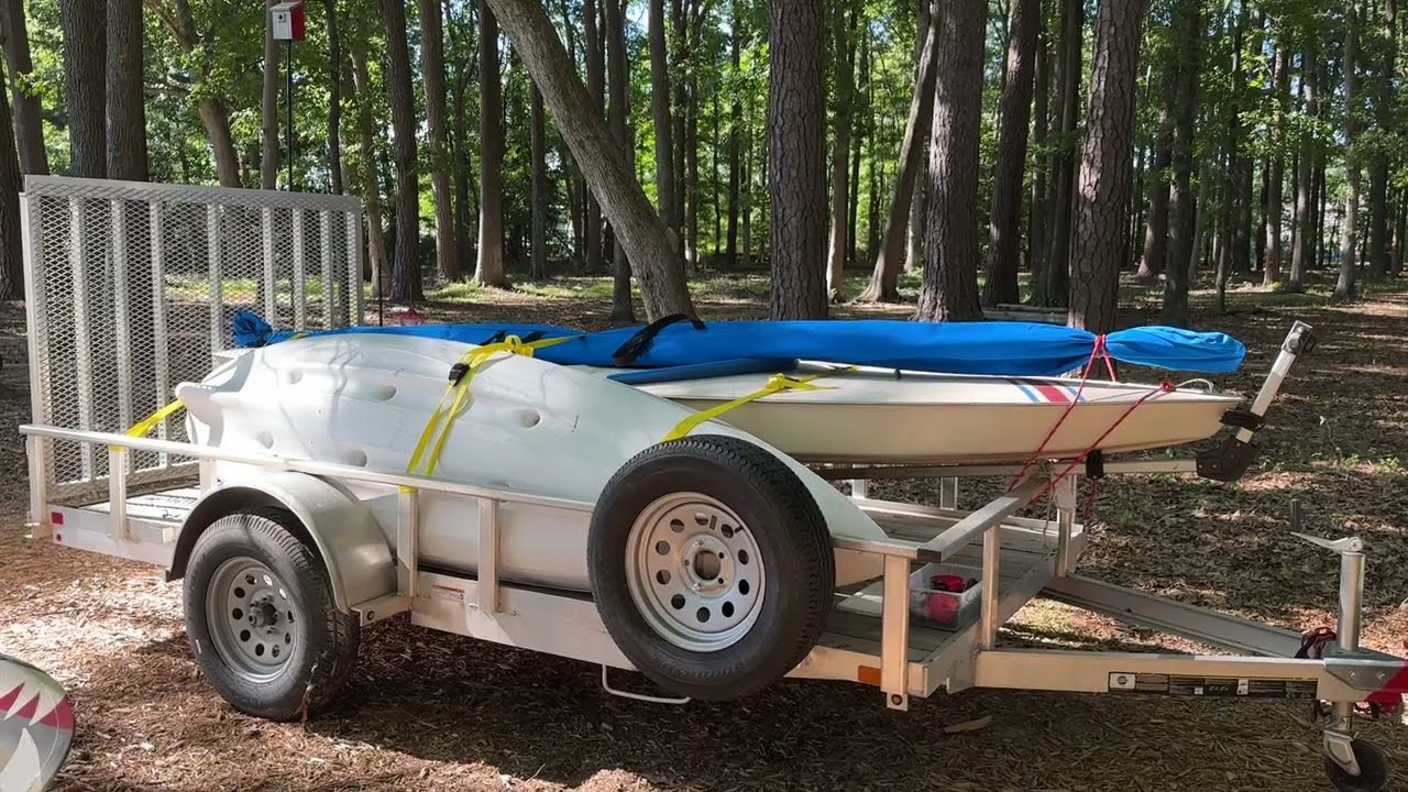 Small Boat Utility Trailer 6 x 12 Carry On Toy Hauler