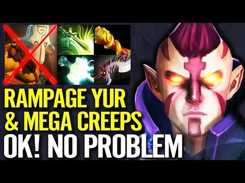 MEGA CREEPS COMBACK!! Pro Anti-Mage Shows No Mercy 12 Min Battle Fury 7.22