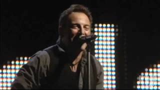 Bruce Springsteen performs his new song Wrecking Ball at Giants Stadium