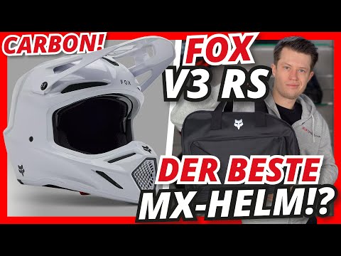 The PERFECT MOTOCROSS HELMET?! Customizable carbon MX helmet ⛑️ Fox V3 RS