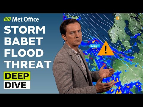 Deep Dive 17/10/2023 – When and where will storm Babet hit - Met Office Weather Forecast