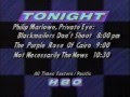 HBO 1986 Philip Marlowe Private Eye The Purple Rose Of Cairo Not Necessarily The News Commercial