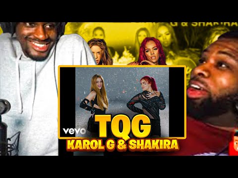 Americans FIRST TIME reacting to KAROL G, Shakira - TQG (Official Music Video)
