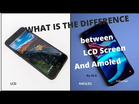What is the difference between an LCD screen and an AMOLED screen?
