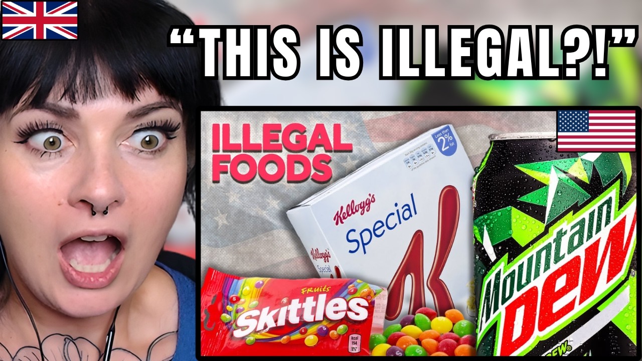 British Girl Reacts to American Foods BANNED Worldwide… This Blew My Mind