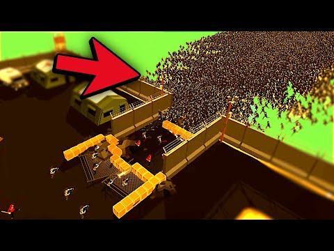 INFINITE Zombies vs MILITARY BASE (This Was An Epic Battle) In SwarmZ Battle Simulator