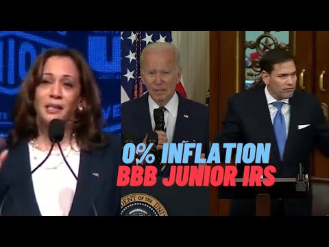 Harris/Biden: 0% inflation; Rubio: Build Back Better Junior, billionaires lawyers to fight IRS