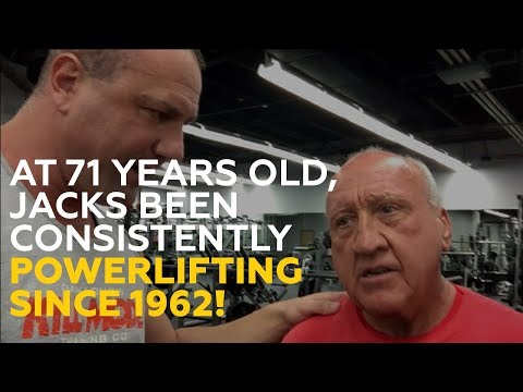 At 71 years old, Jacks been consistently powerlifting since 1962!