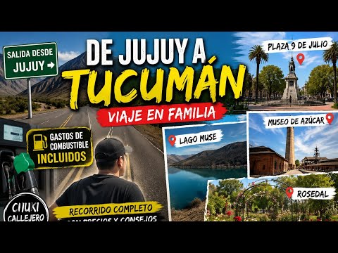 Viaje a Tucuman en Auto! plaza principal,entrevista, parque 9 de Julio,museo de caña,rosedal