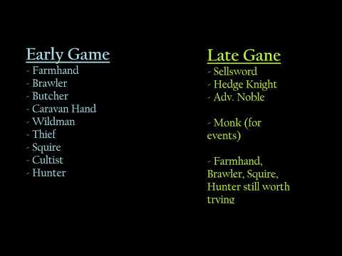 The Strongest Backgrounds for Your Mercs - Battle Brothers Guide