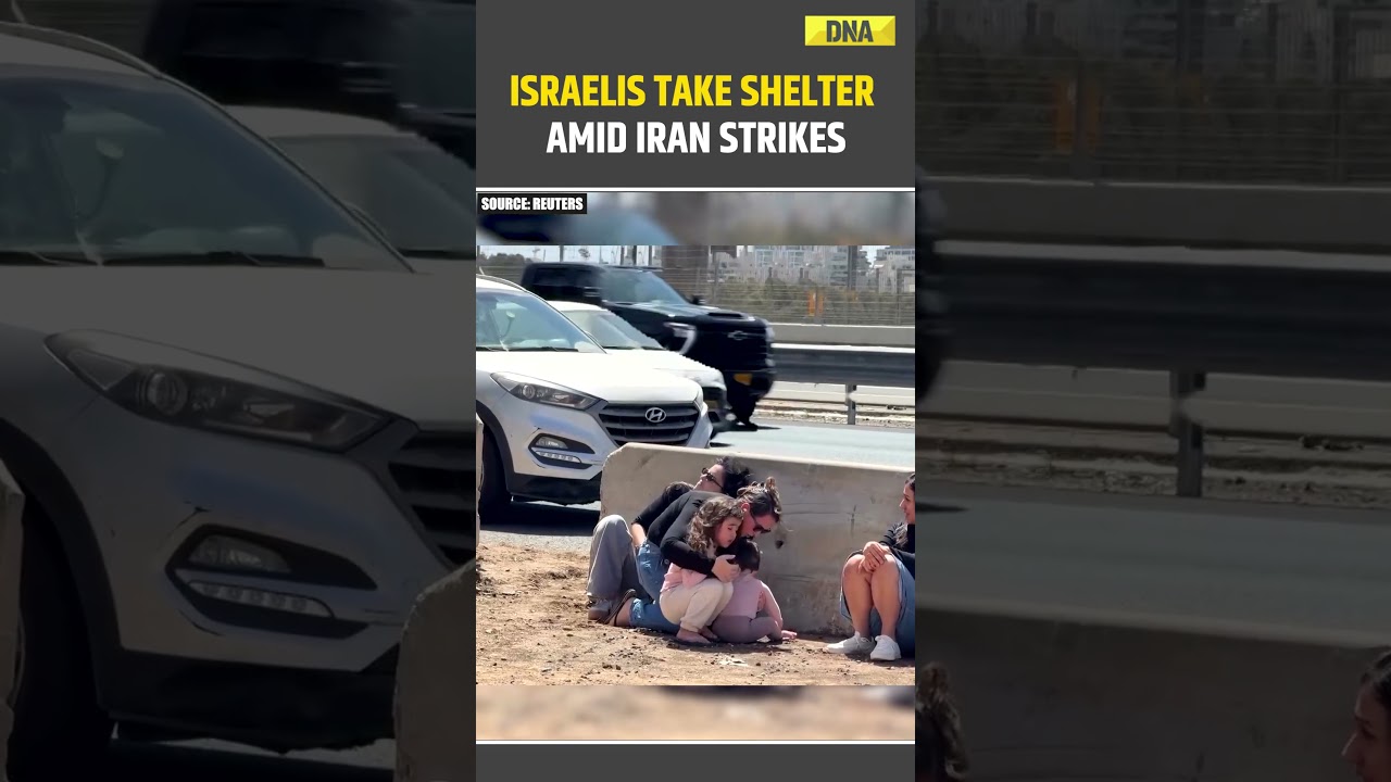 Israel-Iran War: Israelis Take Shelter As Sirens Alert Incoming Iranian Missiles | US-Iran War