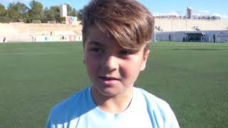 El capitán del Benjamín A del Foietes analiza el partido contra el Salesianos para nuestras cámaras