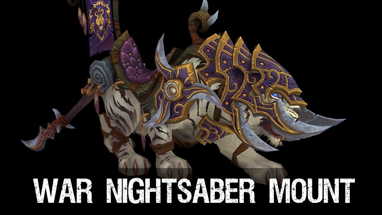 Patch 5.4 - War Nightsaber Mount