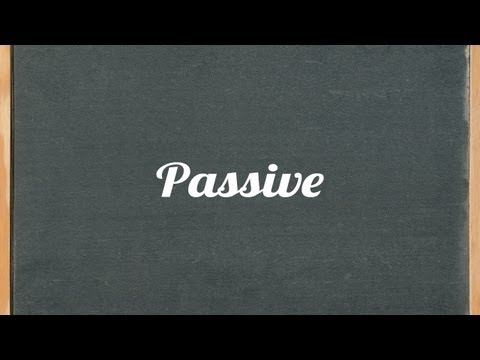 Passive voice lesson - English grammar tutorial video lesson