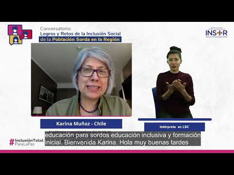 Conversatorio «Logros y retos actuales de la inclusión de la población sorda en la región»