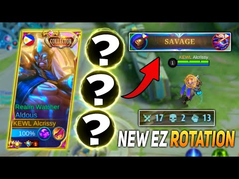 ALDOUS NEW BUILD AND ROTATION TO GET EZ SAVAGE! BEST BUILD TO RANK UP! ALDOUS BEST BUILD 2022 - MLBB